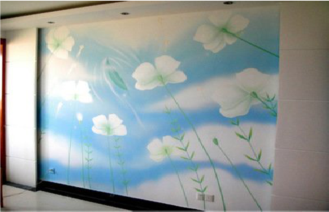 溧阳画墙绘怎么画好白云的蓬松感？