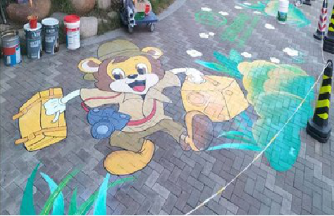 溧阳夏季画地面彩绘会遇到的问题