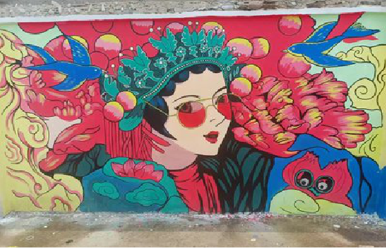 溧阳墙体彩绘-网红墙