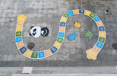 溧阳地面游戏彩绘