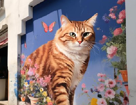 溧阳自己绘制有个性的手绘墙