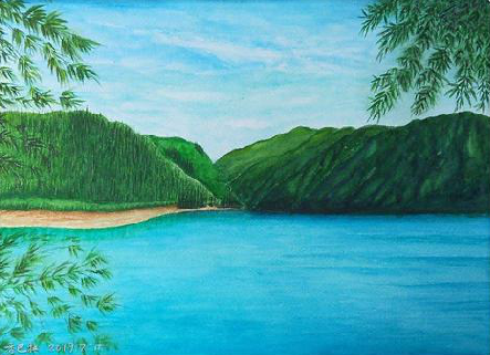 溧阳在墙绘中，如何绘画绿水青山？