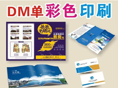 溧阳单页印刷，色彩搭配简单。